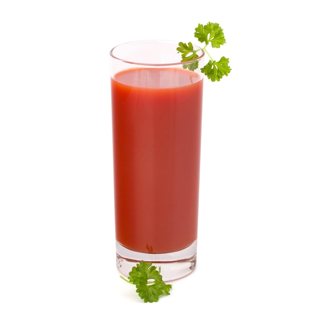 Tomato juice glass