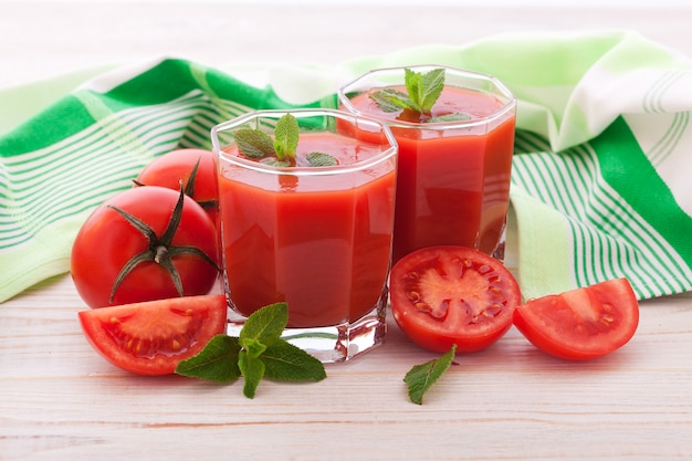 Tomato Juice and vegetables