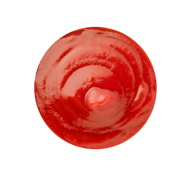 Tomato ketchup in isolated  with clipping path.