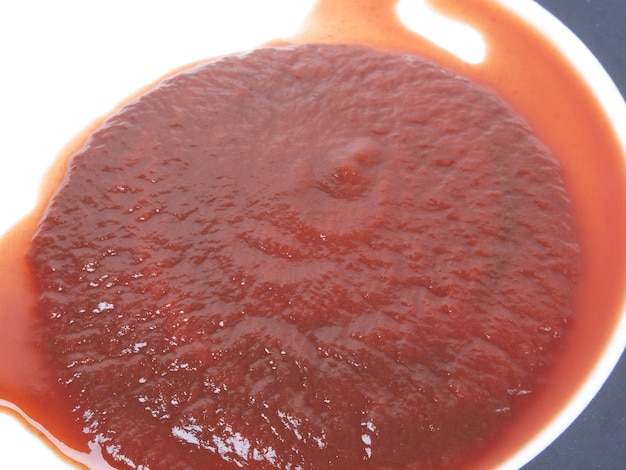 Foto ketchup di pomodoro