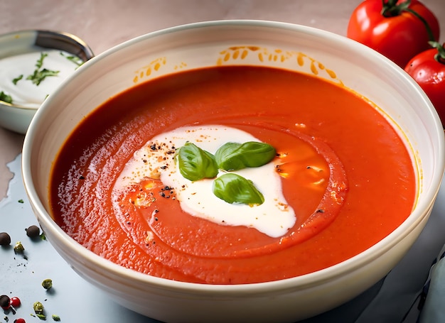 tomato soup cream Food Photography