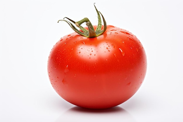 a tomato that is red in color