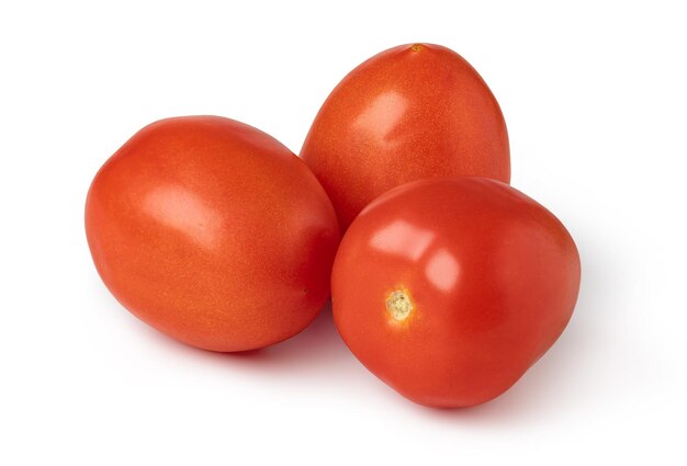 Tomato on white background