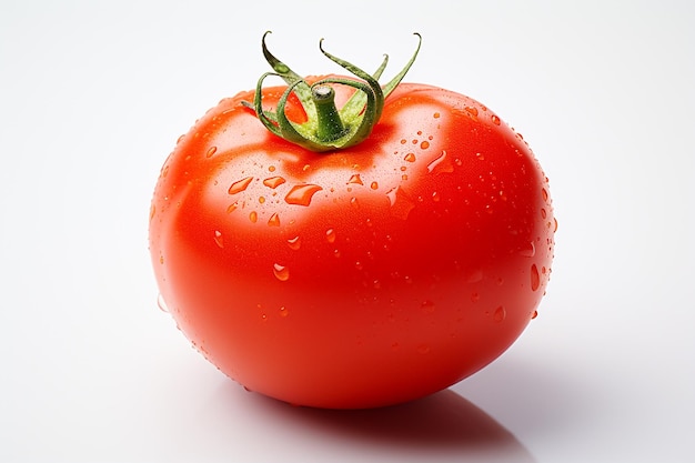 Tomato on White Background