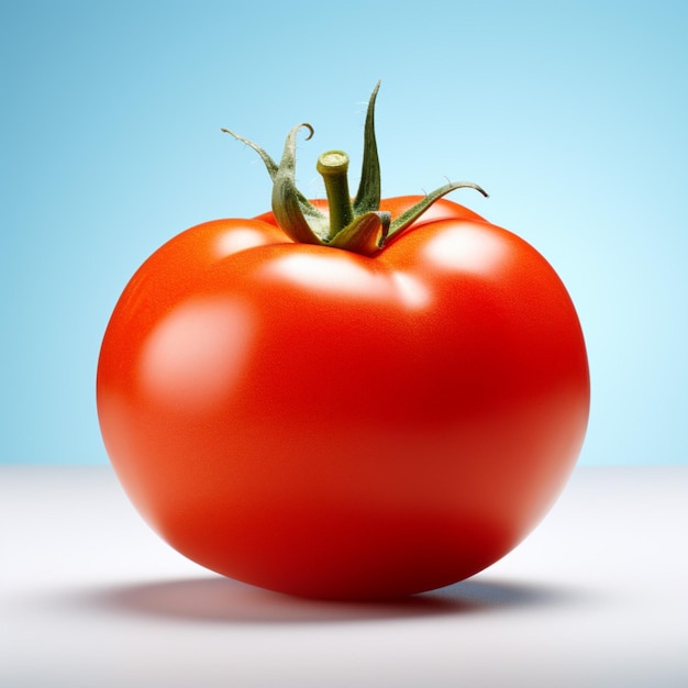 Tomato with white background high quality ultra hd