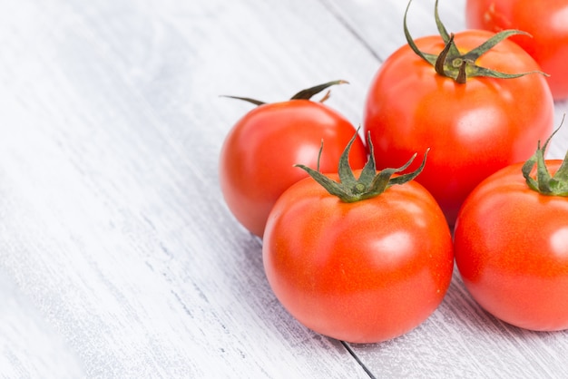 Tomato on wood 