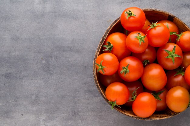 Tomatoes in a basket