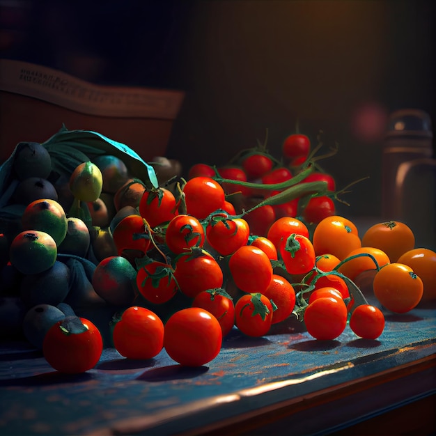 Tomatoes on the counter Generative AI