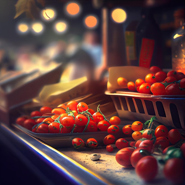 Tomatoes on the counter Generative AI