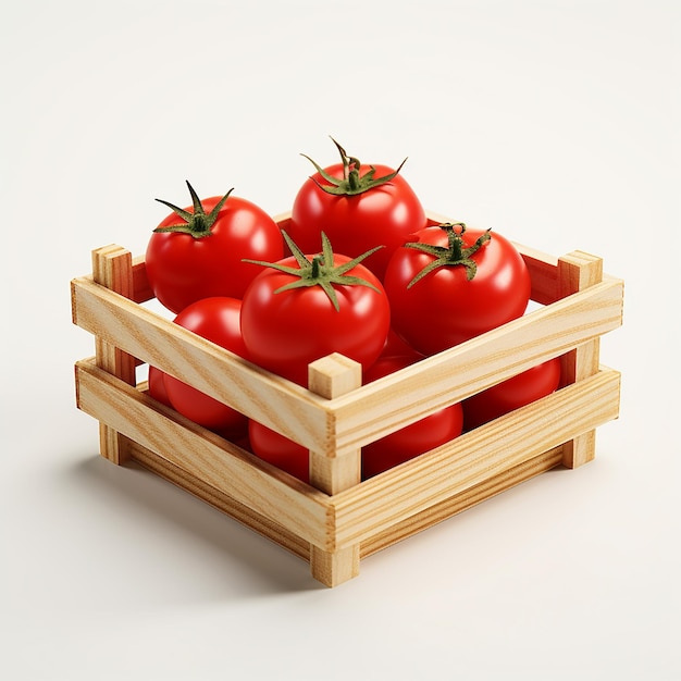 Tomatoes isolated on white background with clipping path Full depth of field