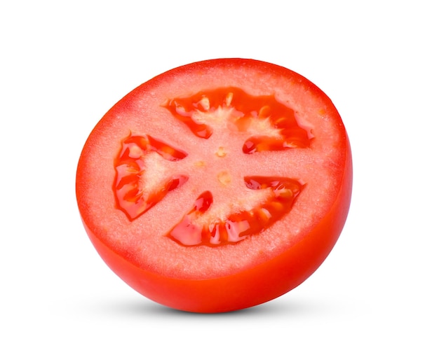 Tomatoes isolated on the white background