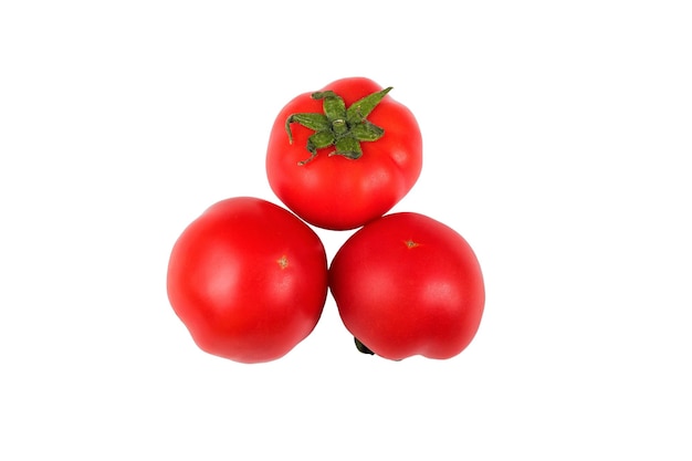 白い背景にトマト