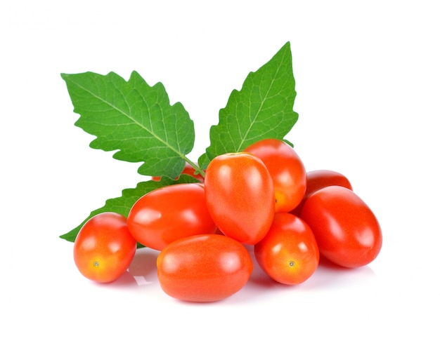 Tomatoes isolated on white 