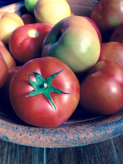 Foto i pomodori il modello di salute