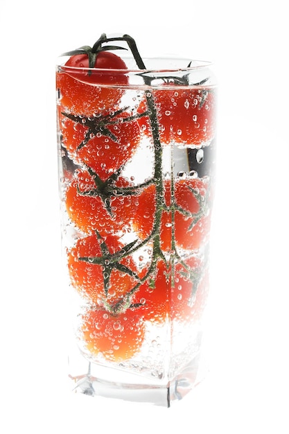 Tomatos in mineral water