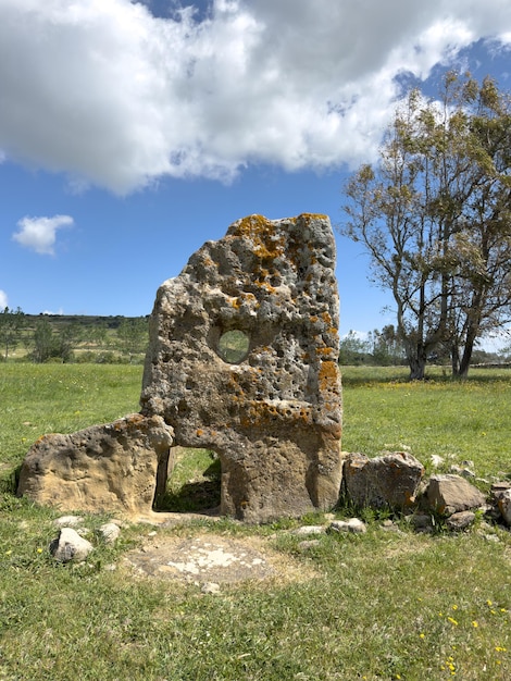 Tomb of the Giants of Su Cuaddu e Nixias Lunamatrona in central Sardinia