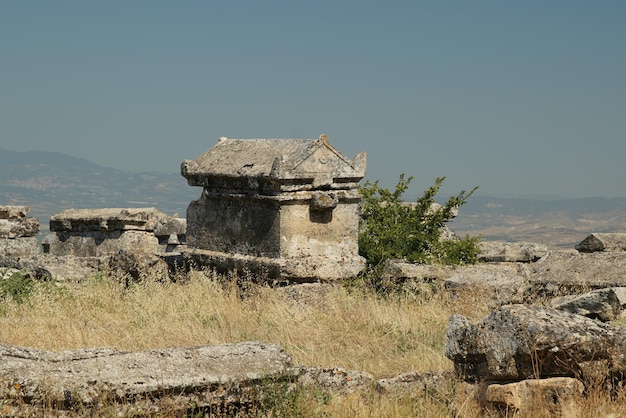 Tomb at Hierapolis Ancient City Pamukkale Denizli Turkiye