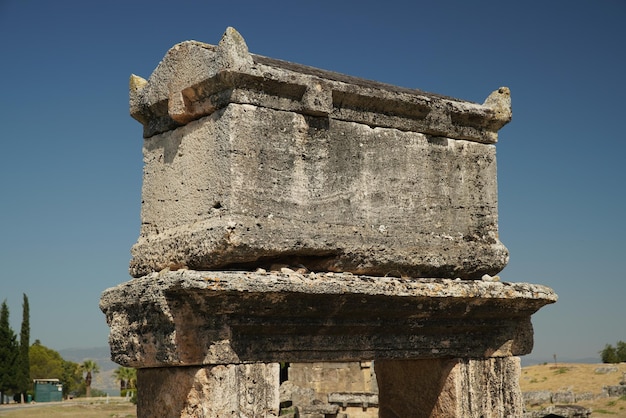 Tomb at Hierapolis Ancient City Pamukkale Denizli Turkiye