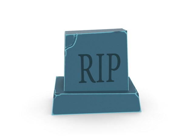 Tombstone stylized as a cartoon on the background