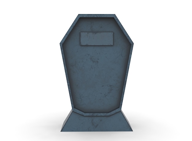 Tombstone on a white background