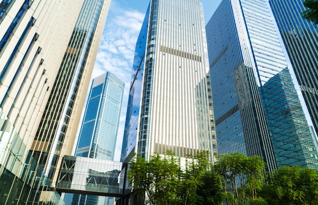 Toned image of modern office buildings in chongqing,china