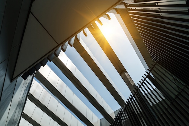 Toned image of modern office buildings