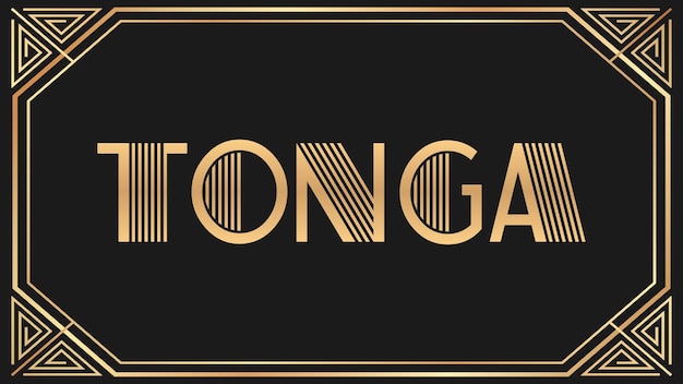 Tonga Jazz Gold Text