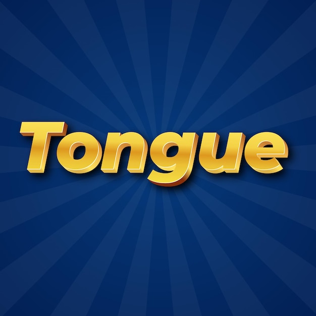 Tongue text effect gold jpg attractive background card photo