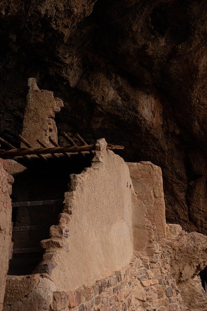 Tonto national monument from the inside Pueblo old house in the USA