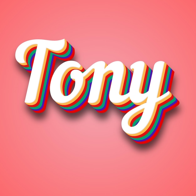 Tony Text Effect Photo Image Cool