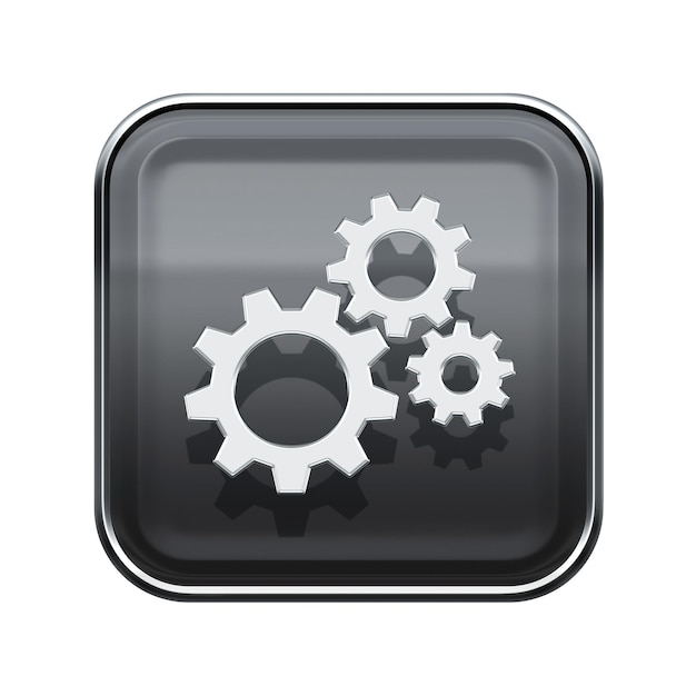 Tools icon glossy grey