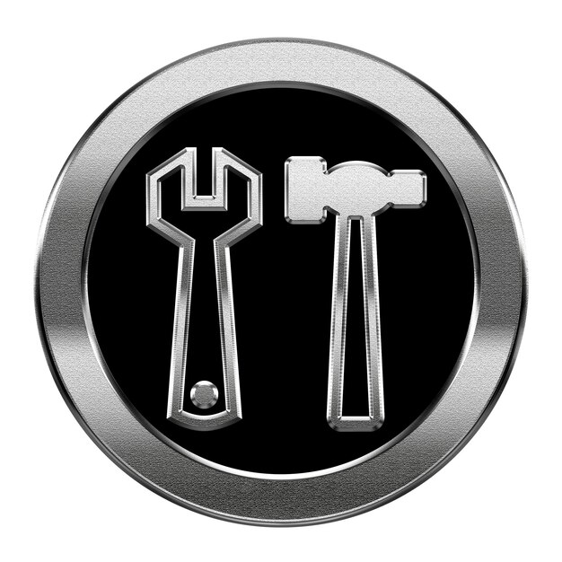 Photo tools icon silver