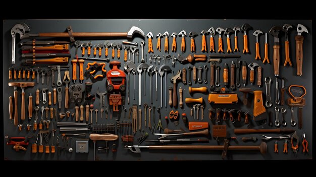 Tools suspended in perfect order a testament