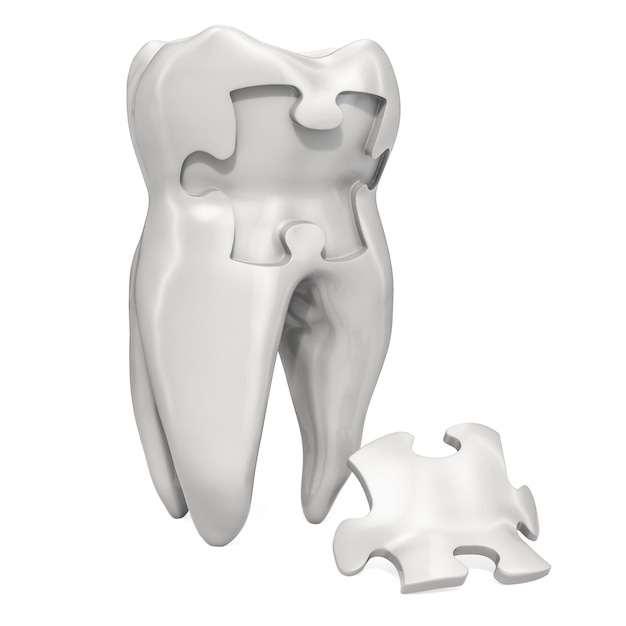 Tooth Pain concept 3D rendering