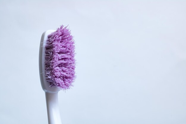 Photo toothbrush close up on a white background