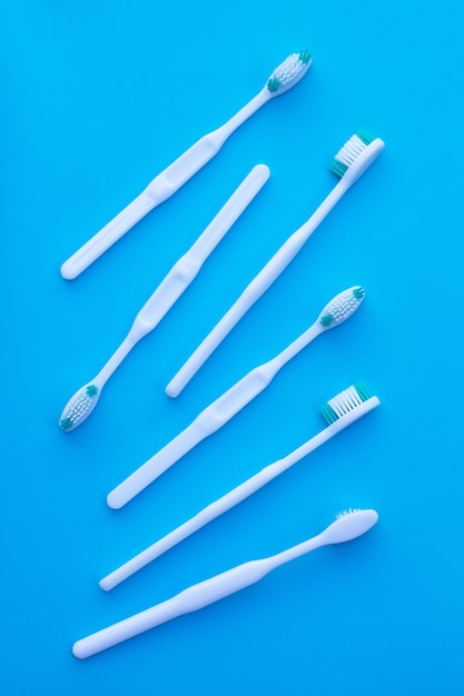 Toothbrushes. Dental care concept