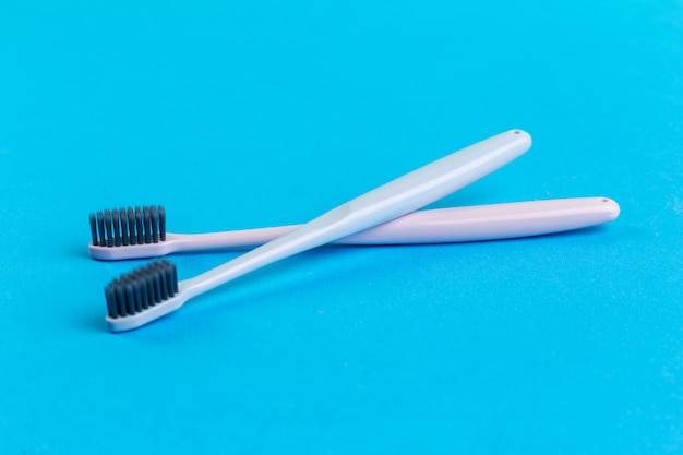 Toothbrushes on the table