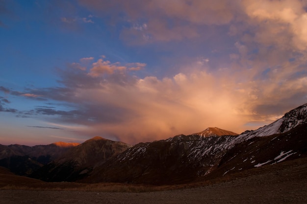 At the top of the Cinnamon Pass, Colorado.