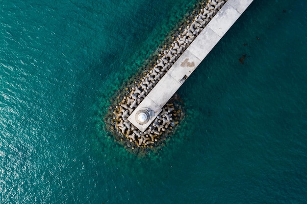 Top down view of Breakwater