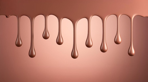Фото Верхняя капельная светло-коричневая шоколадная жидкая рама