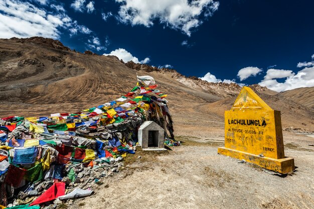 On top of Lachulung La Pass, Ladakh