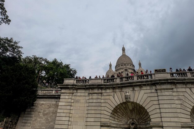 몽마르트의 정상은 Basilique du SacrCur de Montmartre Paris 2017년 9월입니다.