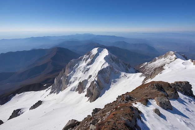 Top of the mountain view