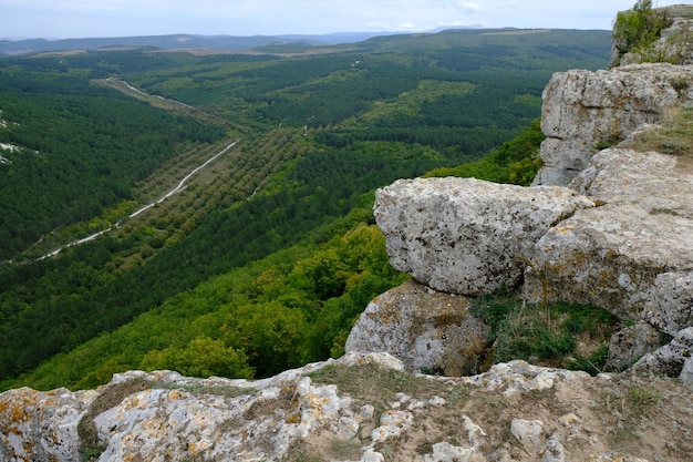 on the top of the mountain