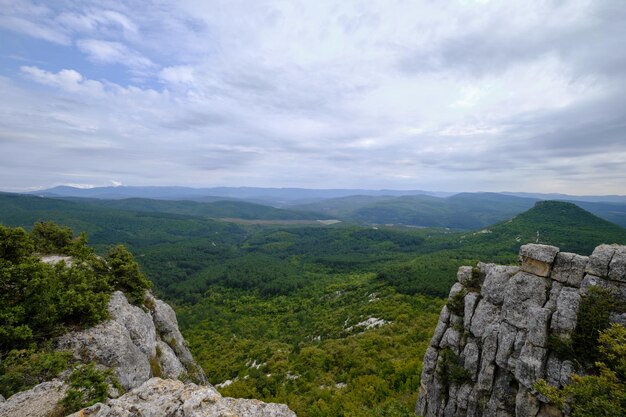 on the top of the mountain