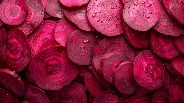 Foto top shot van beetstukken texturen in een beetstuk stapel achtergrond grote ruimte generatieve ai