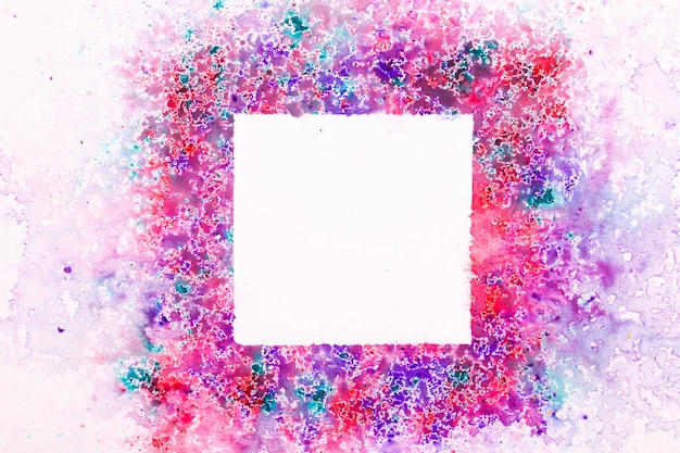 Photo top view abstract colorful paint background texture