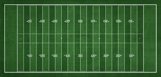 Top view of American Football field