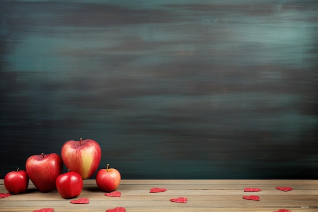 Photo top view of back to school stationery with colorful pencils and blackboard