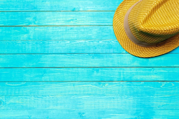 Top view beach hat